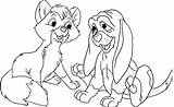 Coloring Hound Fox Pages Disney Colouring Print Sheets Dog Drawings Choose Board sketch template