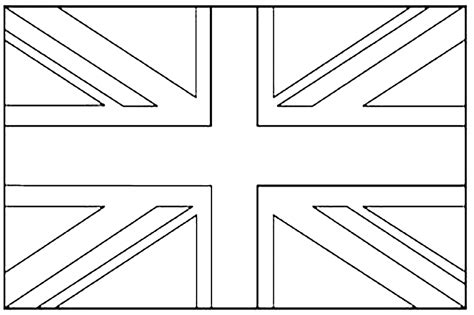 flag united kingdom flags kids coloring pages
