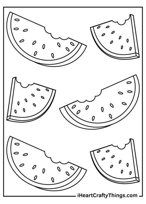 colouring pages  watermelon watermelon coloring pages fruits food