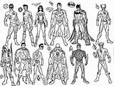 Coloring Superhero Pages Super Hero Marvel Justice League Superheroes Heroes Print Batman Villains Printable Color Drawing Christmas Falcon Drawings Squad sketch template
