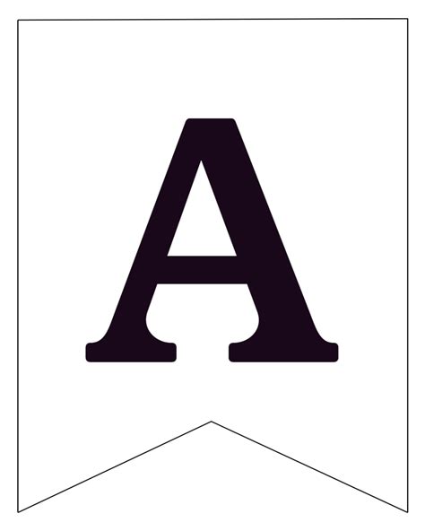 black alphabet letters printable
