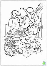 Dinokids Coloring Minnie Close sketch template