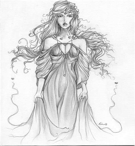 Aphrodite Drawing Pinterest Coloring Pictures Of