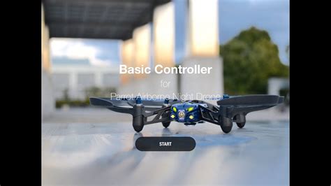 parrot airborne night drone basic controller ipad edition   ios app youtube