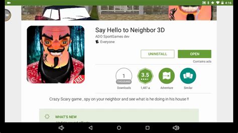 Say Hello Neighbor 3d Don T Watch If Scared Of Creepy
