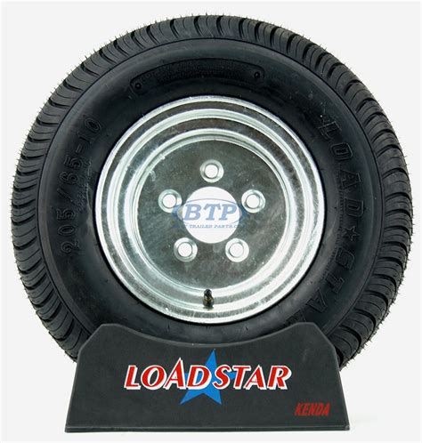 trailer tire   aka   lrd  galvanized rim  lug  loadstar