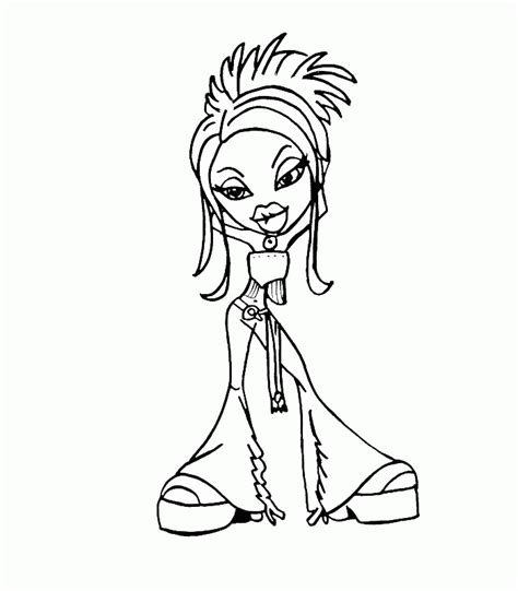 bratz printable coloring pages   bratz printable