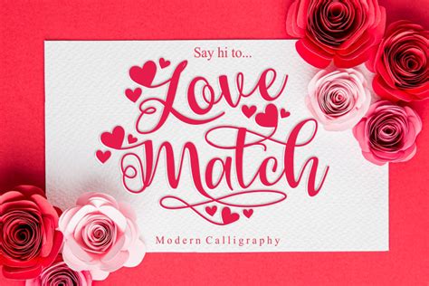 love match font   font style