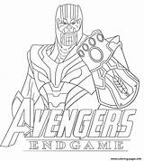 Coloring Thanos Fortnite Endgame Pages Avengers Skin Printable sketch template