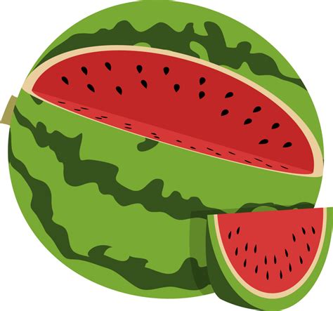 illustration de conception clipart fruits pasteque  png