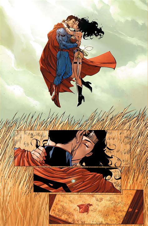 superman and wonder woman kissing 2 comicnewbies