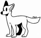 F2u Canine Smol sketch template