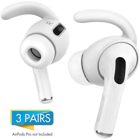 ear hooks anti slip ear covers accessories compatible  airpod pro  pairs white