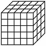 Cube Rubik sketch template