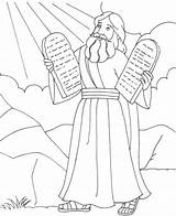 Coloring Pages Bible Kids Moses Ten Commandments Exodus Printable Choose Board Sunday School Adult sketch template