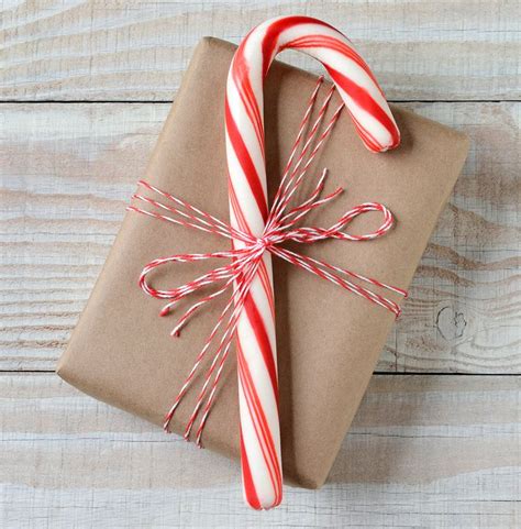 candy canes  images brown paper wrapping candy cane