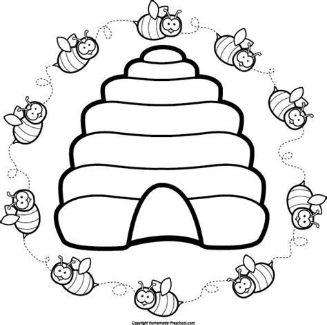 beehive clipart  images image bee coloring pages bee clipart