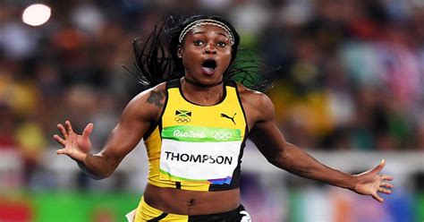 thompson herah leads jamaicas clean sweep  womens  final