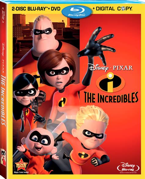 incredibles  bluraydvd combo pack april  chip
