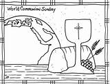 Communion sketch template