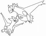 Pokemon Legendary Coloring Pages Latias Latios Kids Ho Lugia Oh sketch template