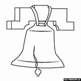 Liberty Bell Coloring Pages Fourth July Thecolor Printable sketch template