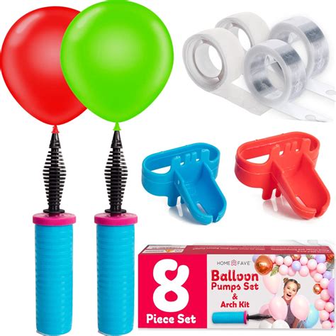 buy balloon pump balloon arch kit set   balloon pump dual action hand held inflator pump