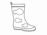 Boots Rain Coloring Template Pages Clipart Sketch Womens Snow Outline Sheet Williamson Ga Library Templates sketch template