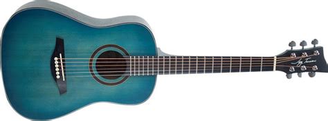 size dreadnought acoustic guitar blue burst satin coast