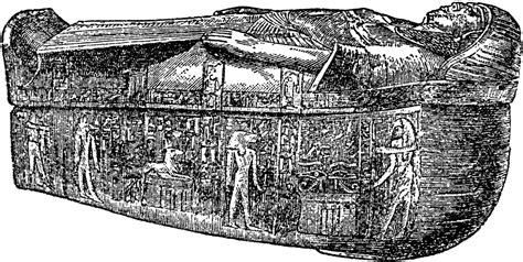 ancient egyptian sarcophagus clipart
