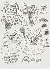 Maxine Mable Dolls Pages Colored Missy Miss Paper Part sketch template