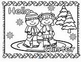 Winter Hello Printables Kidsparkz Preschool Packs sketch template