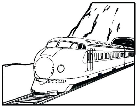 bullet train coloring coloring pages