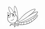 Dragonfly Coloring Pages Cute Dragonflies Color Print Printable Kids Animals Ages Creativity Recognition Develop Skills Focus Motor Way Fun Coloringhome sketch template