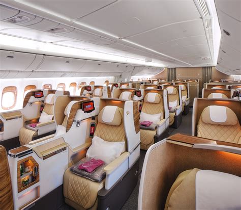 emirates unveils  spacious business class seats   boeing  aircraft