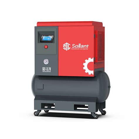single phase rotary screw air compressor sollant group