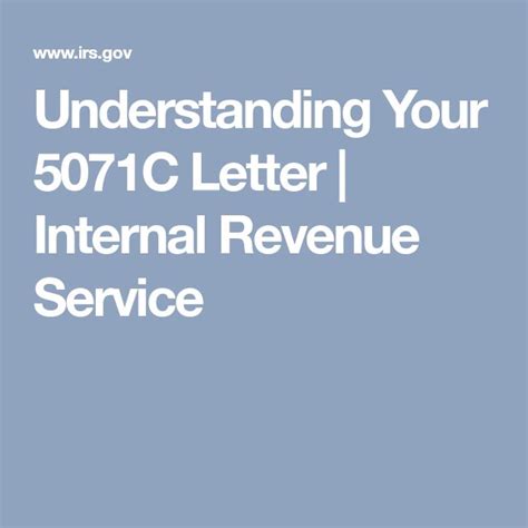 understanding   letter internal revenue service internal