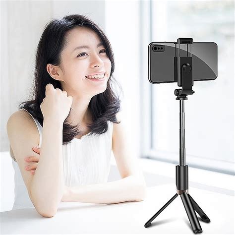 Stainless Steel All In One Portable Selfie Stick Bluetooth Remote