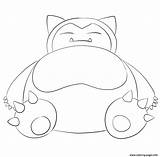 Snorlax Coloring Pokemon Pages Printable Print Color sketch template