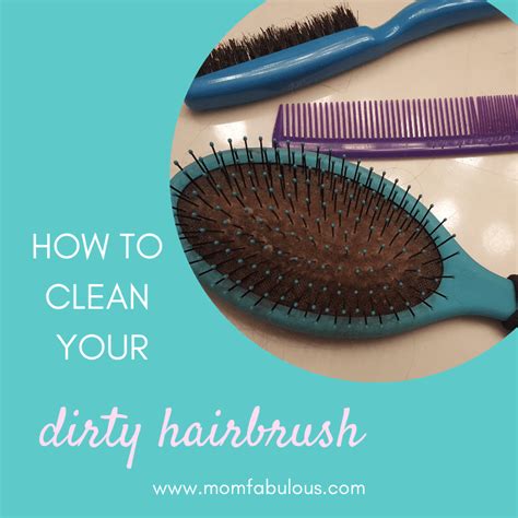 clean  hairbrush