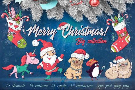 merry christmas images patterns cards  items master bundles