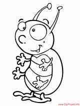 Bug Cartoon Coloring Pages Clipart Cliparts Animals Next Library Coloringpagesfree sketch template