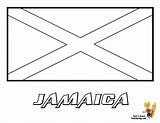 Coloring Pages Flag Jamaica Flags Kids National Country Jamaican Color Printable Colouring Children Facts Colors Book Fun Gif Boys Iceland sketch template