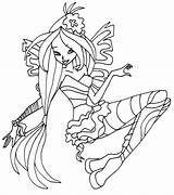 Winx Coloring Sirenix Pages Flora Club Bloom Print Girls Color Printable Getcolorings sketch template