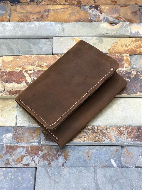 trifold mens wallet mens leather trifold wallet  etsy