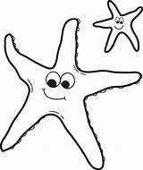 Starfish Coloring Outline Clipart Printable Cliparts Two Line Drawing Cartoon Colouring Pages Clip Kids Library Cute Preschool Clipground Print Popular sketch template