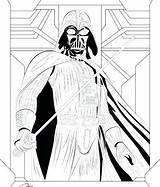 Coloring Darth Vader Pages Kids Getcolorings sketch template