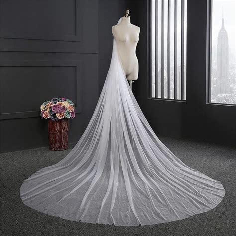 elegant wedding veil wanita  cm longth kerudung bridal lembut