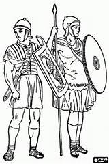 Soldiers Soldados Romanos Romano Soldier Romeinse Rome Soldaten Marching Império Pinto Chavo História Sheets Antiga Cliparts Leger Grécia History Ocho sketch template