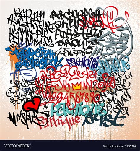 graffiti tags street art background royalty  vector